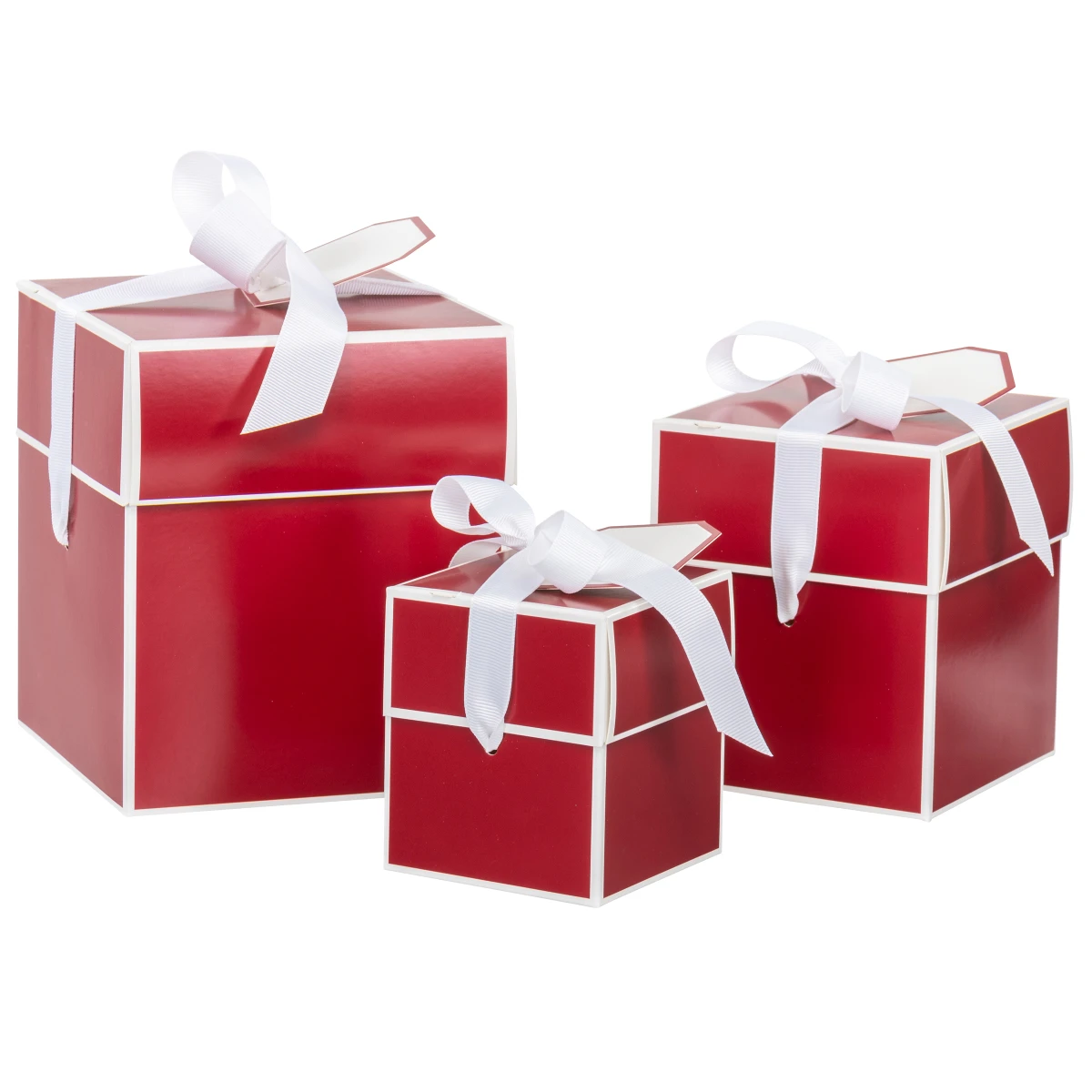 Image of Red Flip Top Gift Boxes