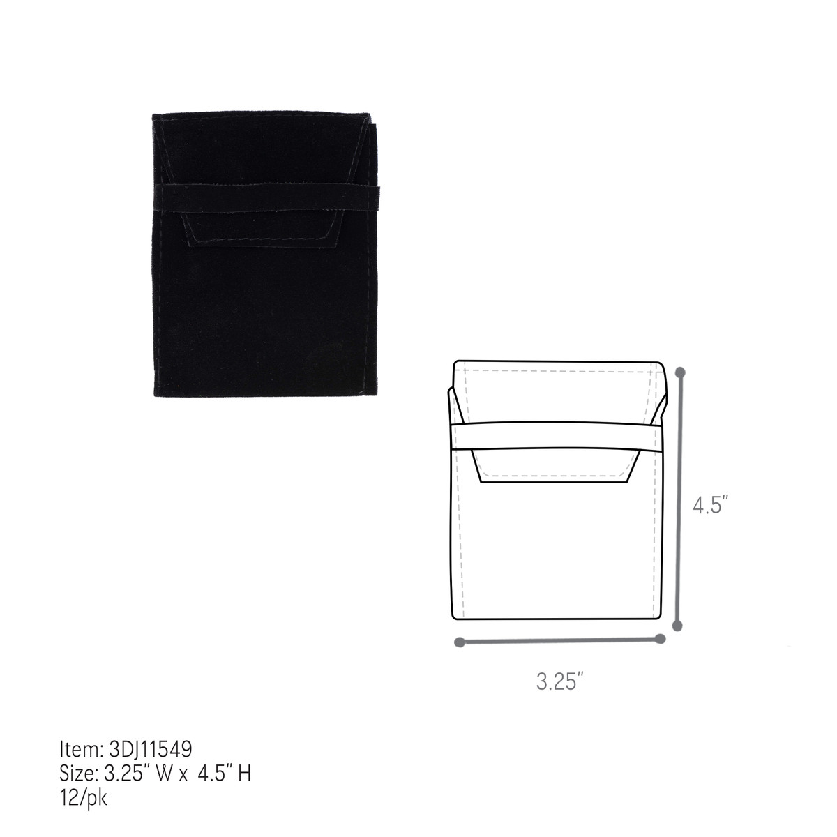 3.25 x 4.5in.