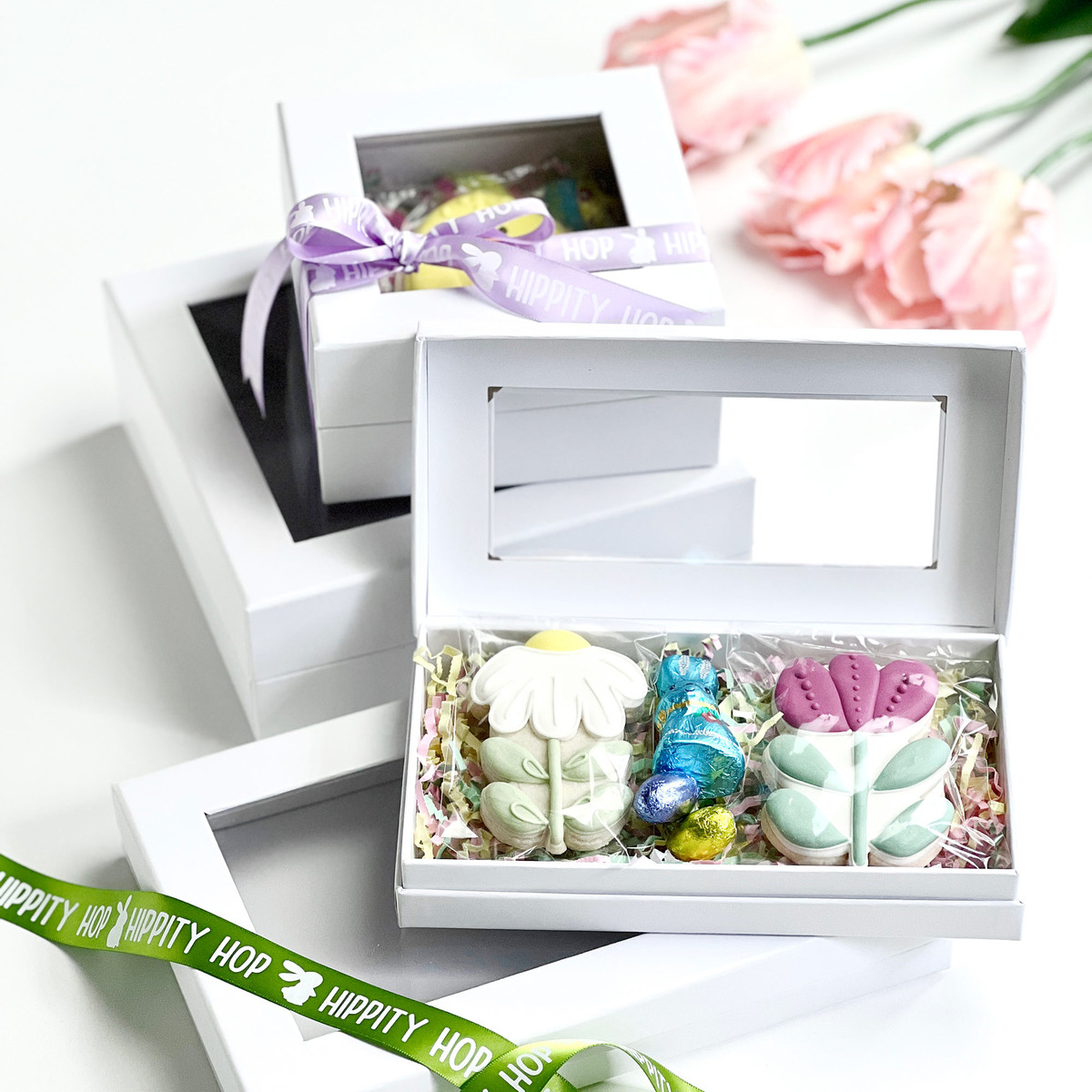 Image of White Window Gift Boxes