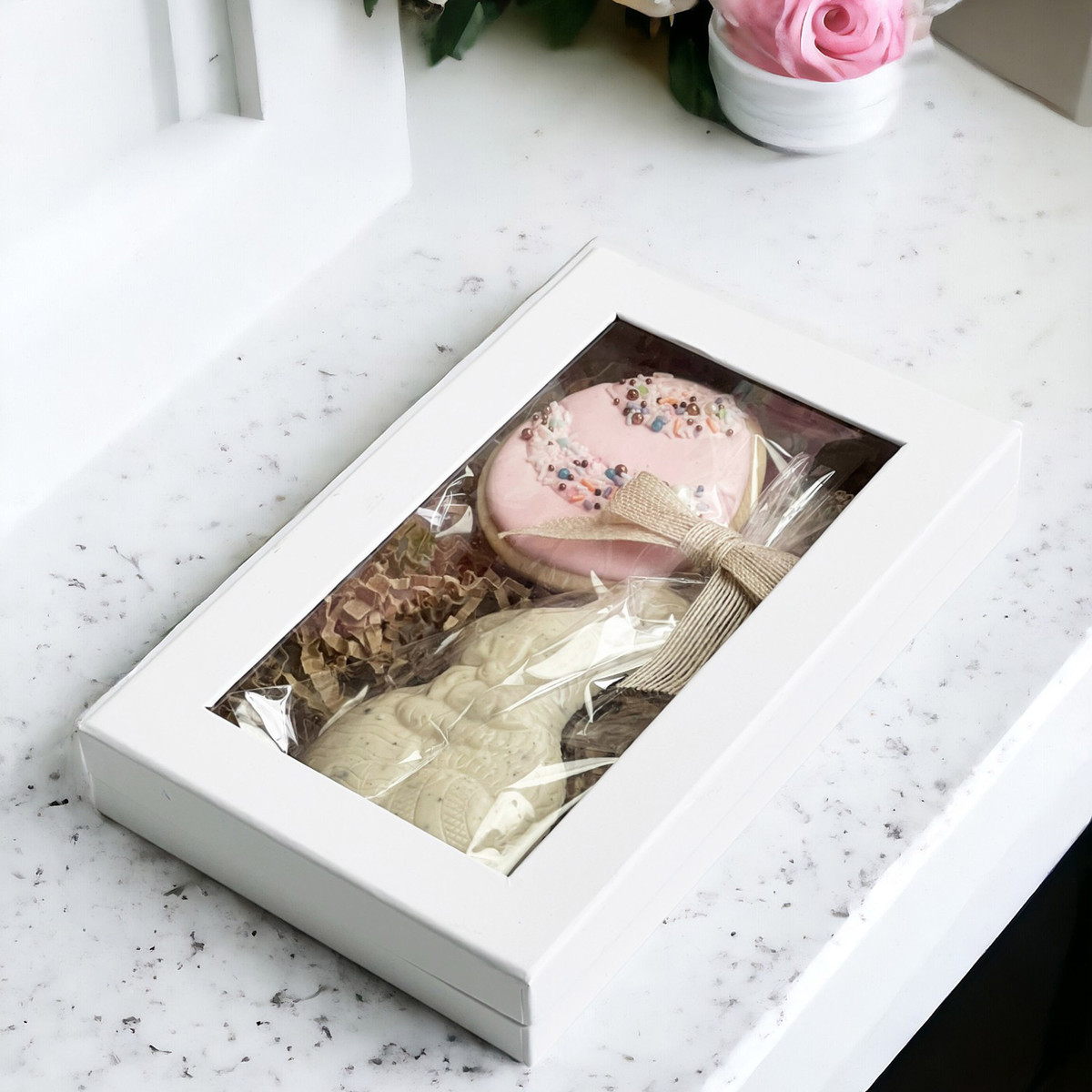 Image of White Window Gift Boxes