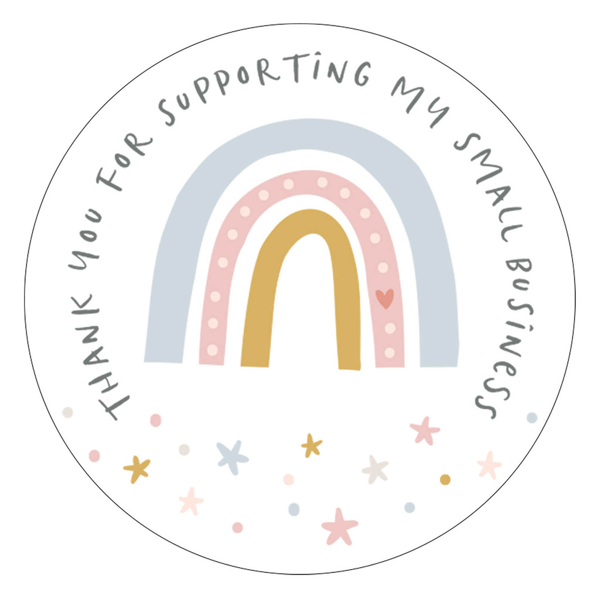 Thank You Support Rainbow - 1.9in.