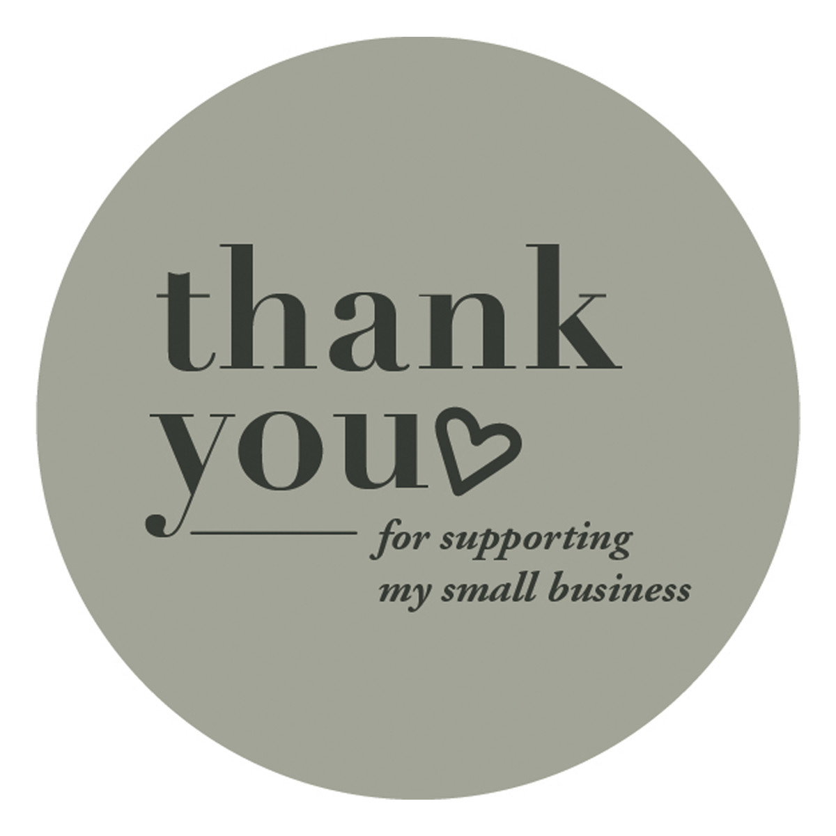 Taupe Bold w/Black Text - 1.9in.