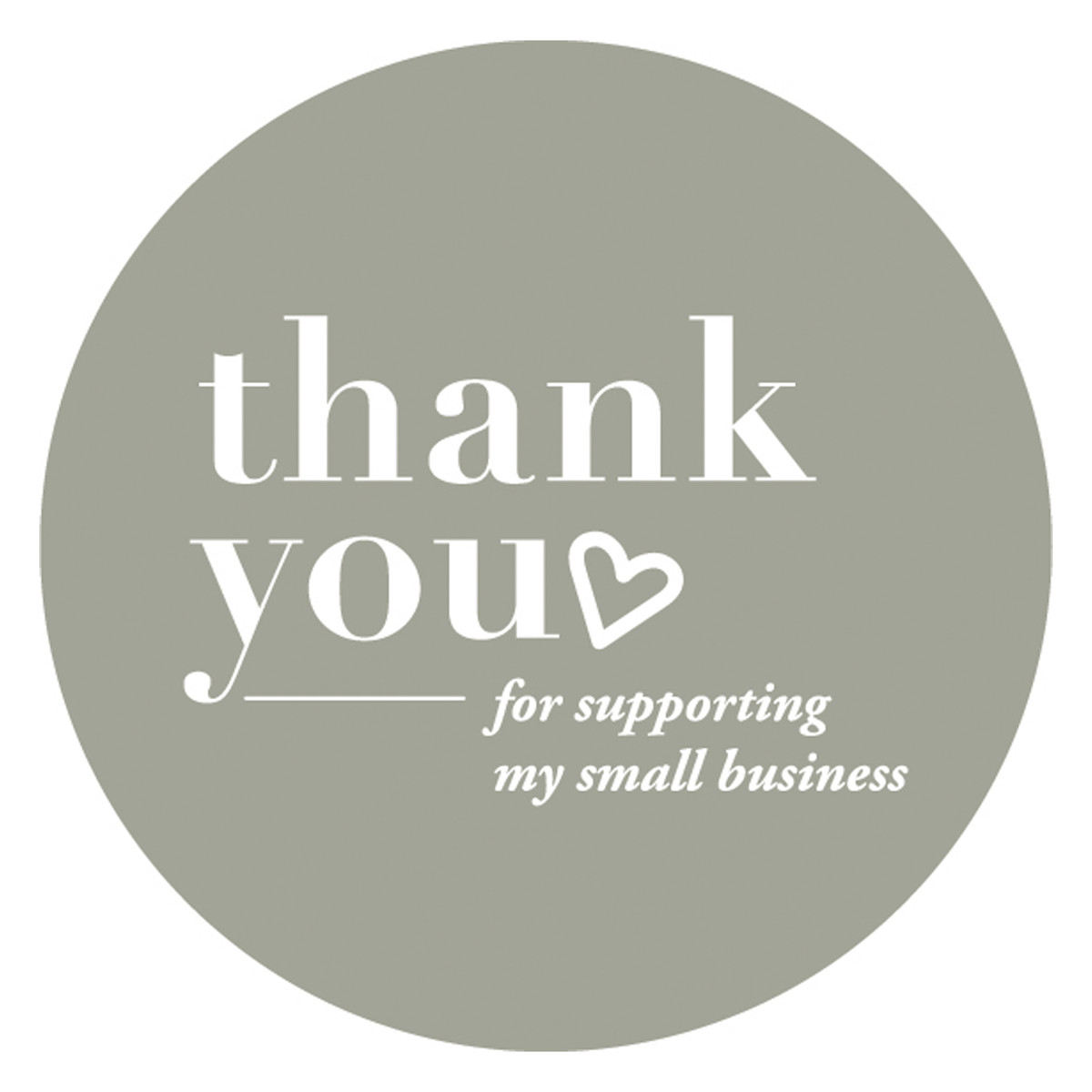 Taupe Bold w/White Text - 1.9in.