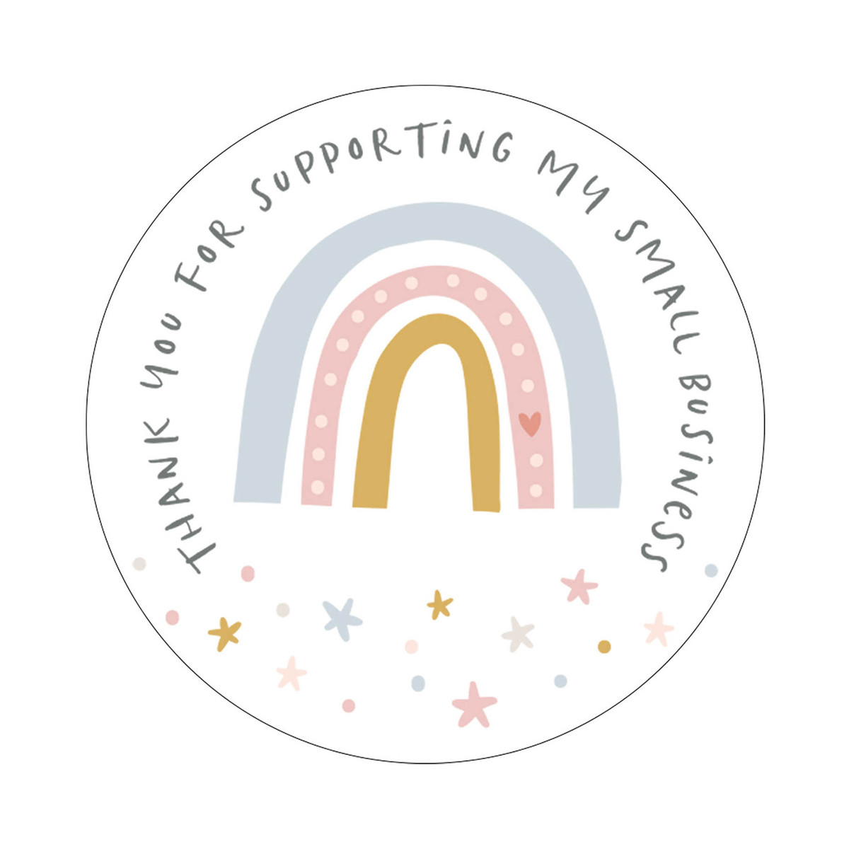 Image of Thank You Business Stickers