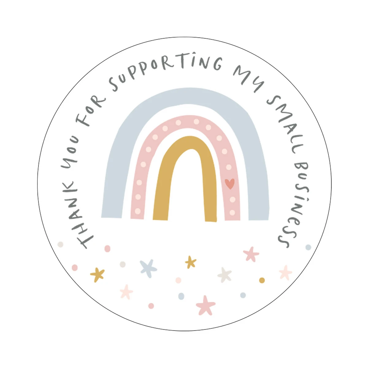Image of Thank You Business Stickers