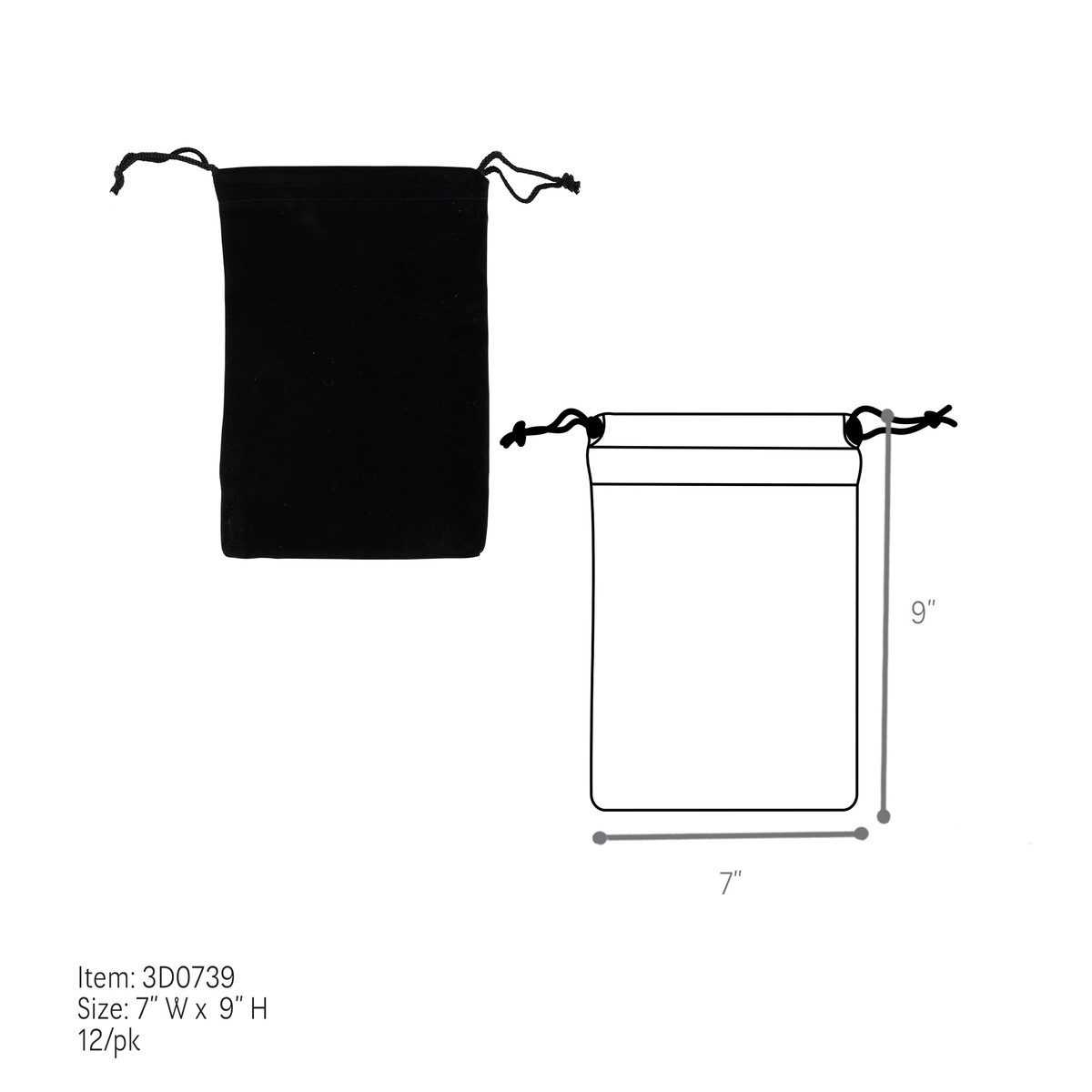 7 x 9in.