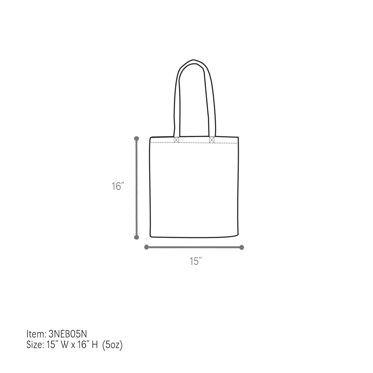 15 x 16in.