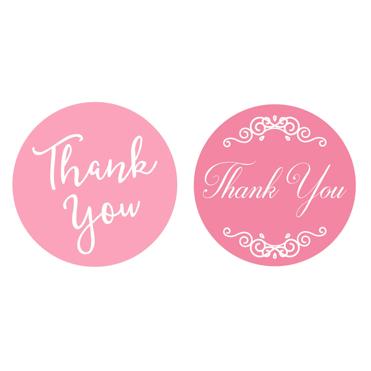 Image of Pink Thank You Stickers
