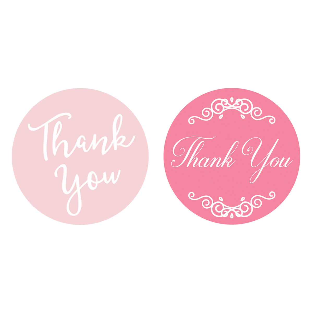 Image of Pink Thank You Stickers