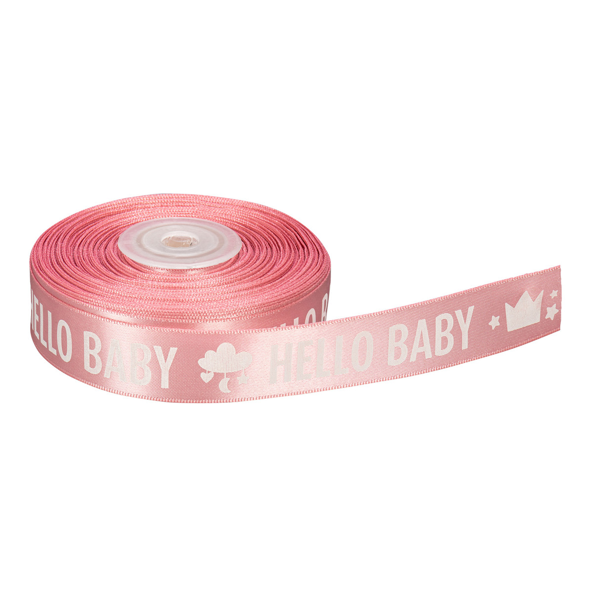 Pink Hello Baby - 7/8in. x 25yd