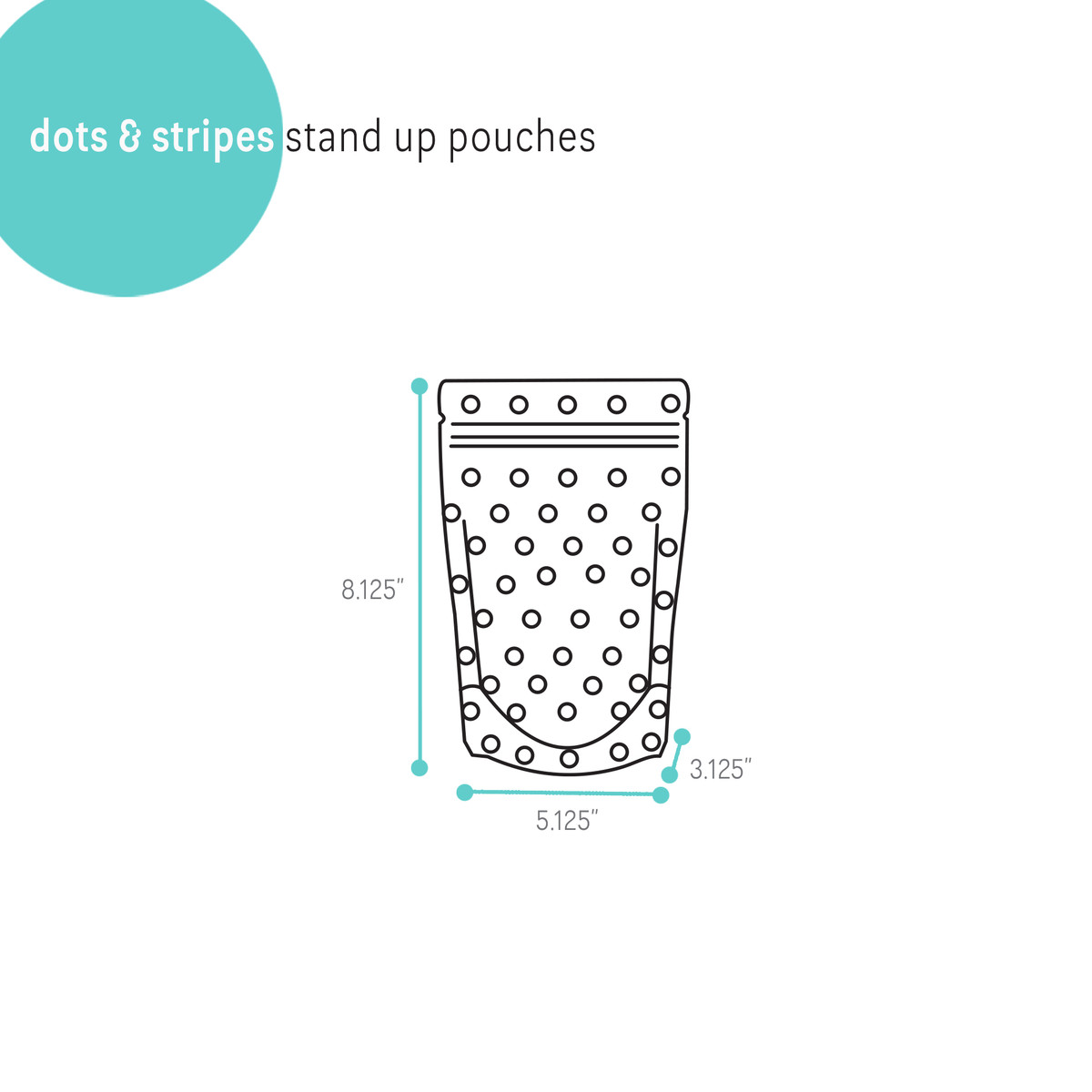 Image of Dots & Stripes Stand Up Pouches