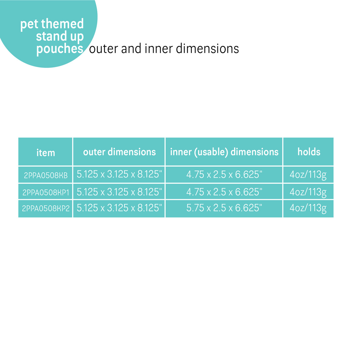 Image of Pet Themed Stand Up Pouches