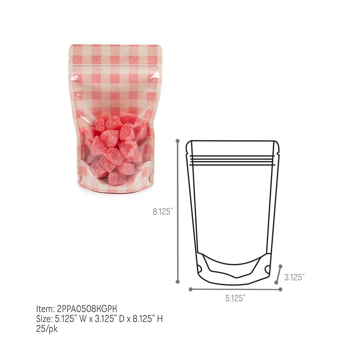 Pink/Kraft - 4oz