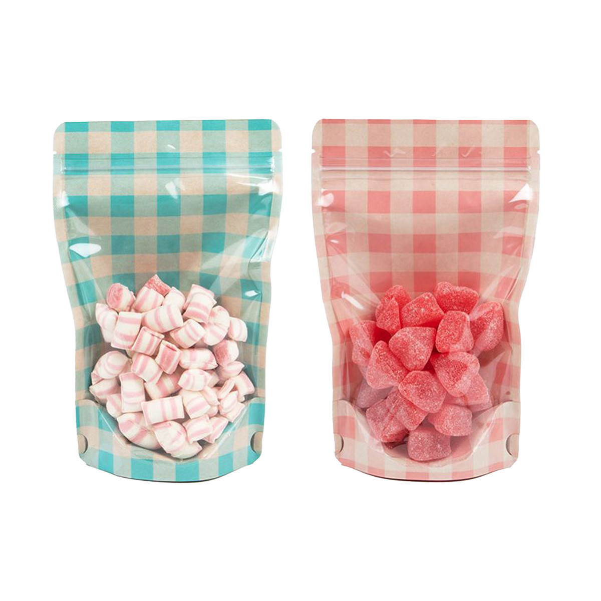 Image of Gingham Stand Up Pouches Image of Gingham Stand Up Pouches