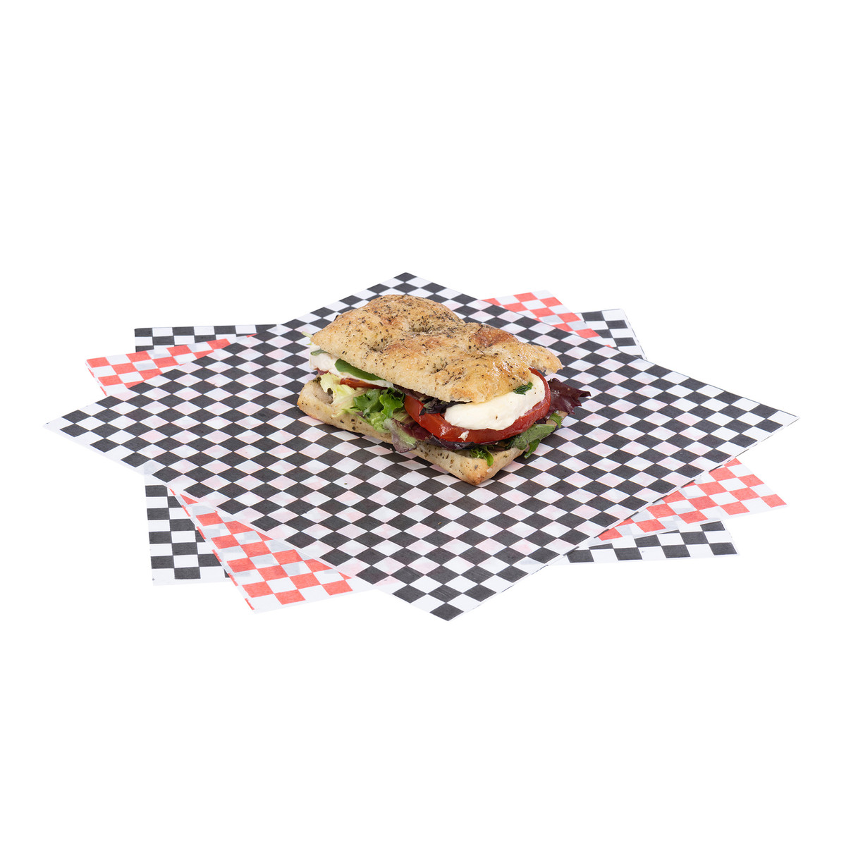Red Checkered - 1000pk - 12 x 12in.