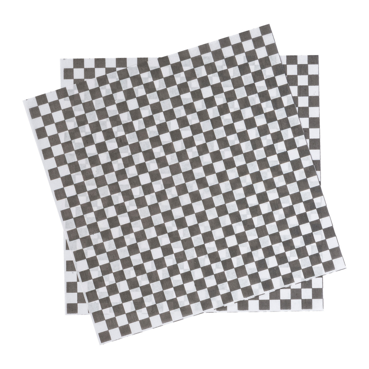 Black Checkered - 100pk - 12 x 12in.