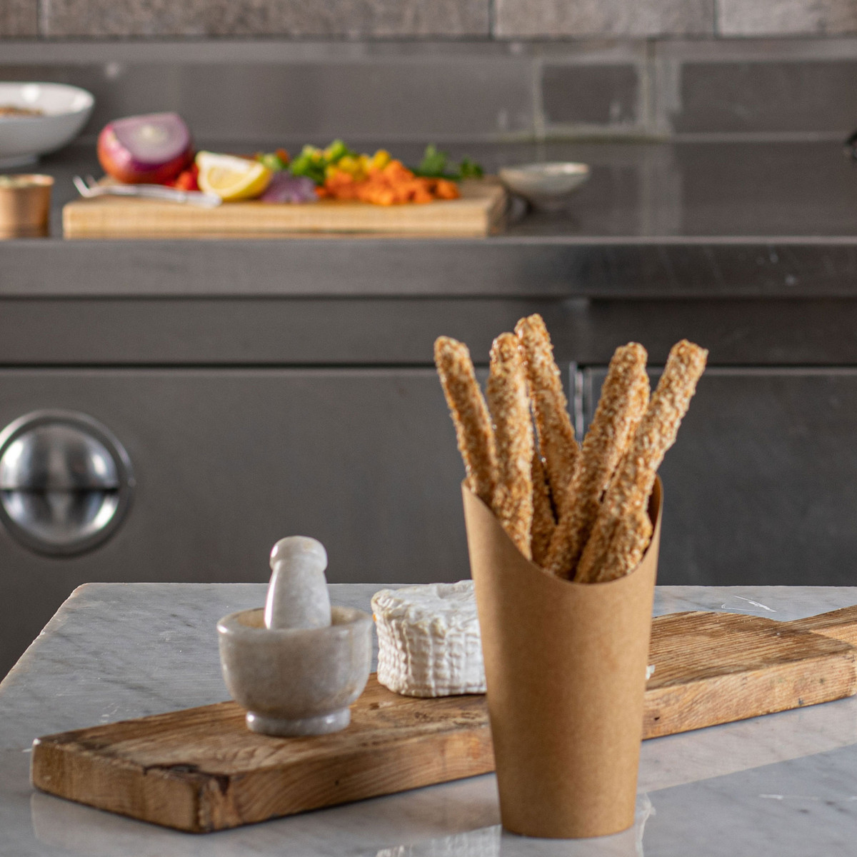 Image of Kraft Paper Scoop Cups