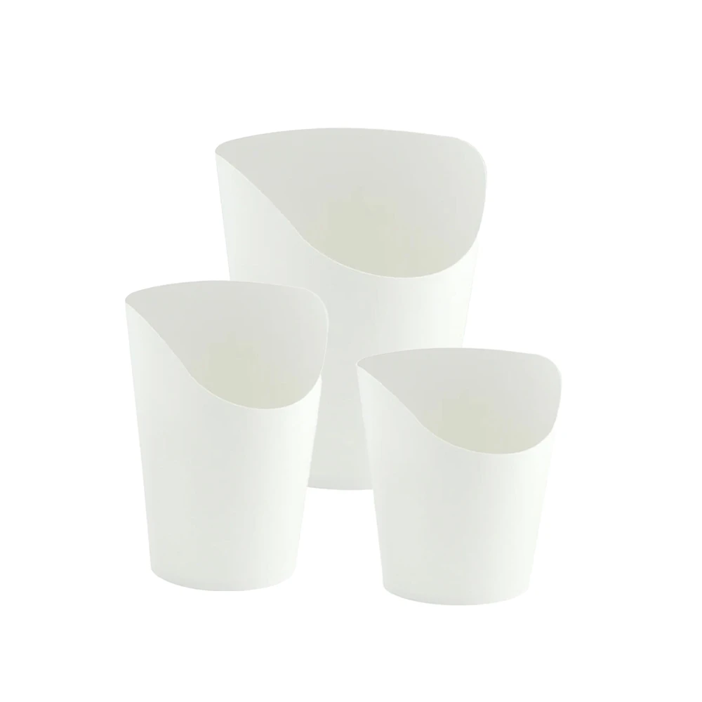 Image of White Paper Scoop Cups