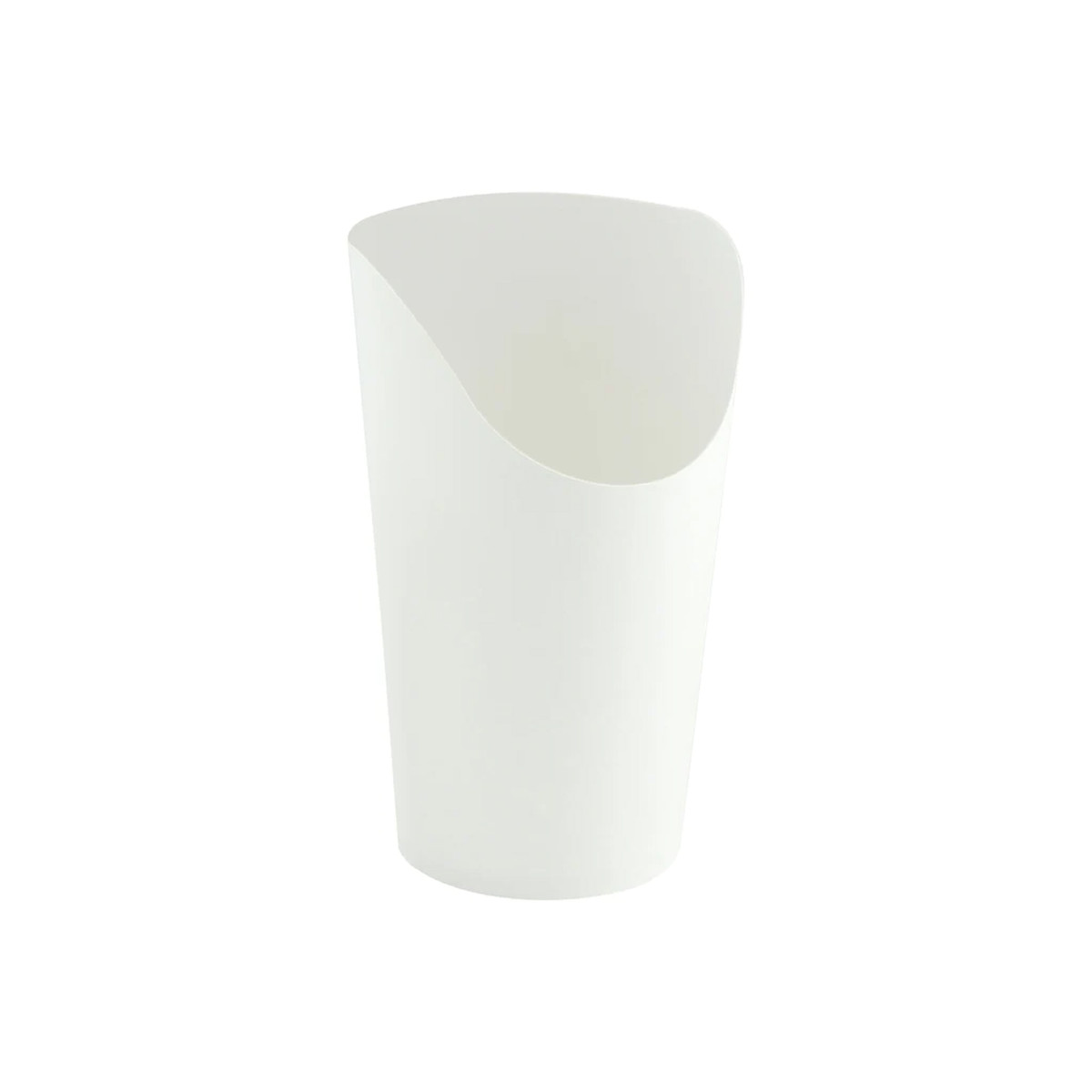 Image of White Paper Scoop Cups Image of White Paper Scoop Cups