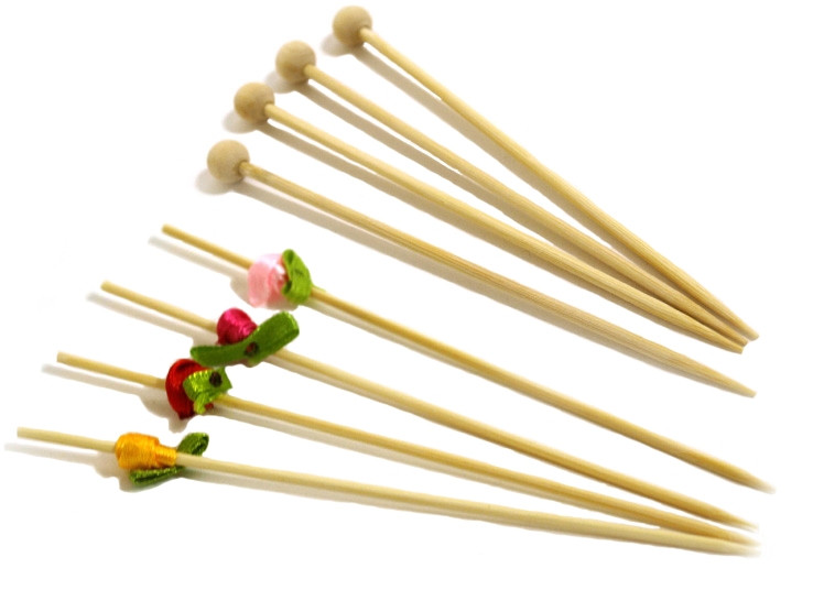 Image des brochettes et pics en bambou