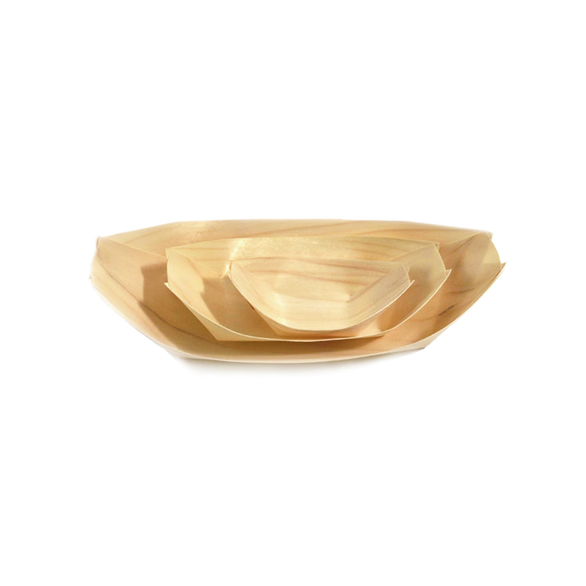Image of Wood Serving Boats
