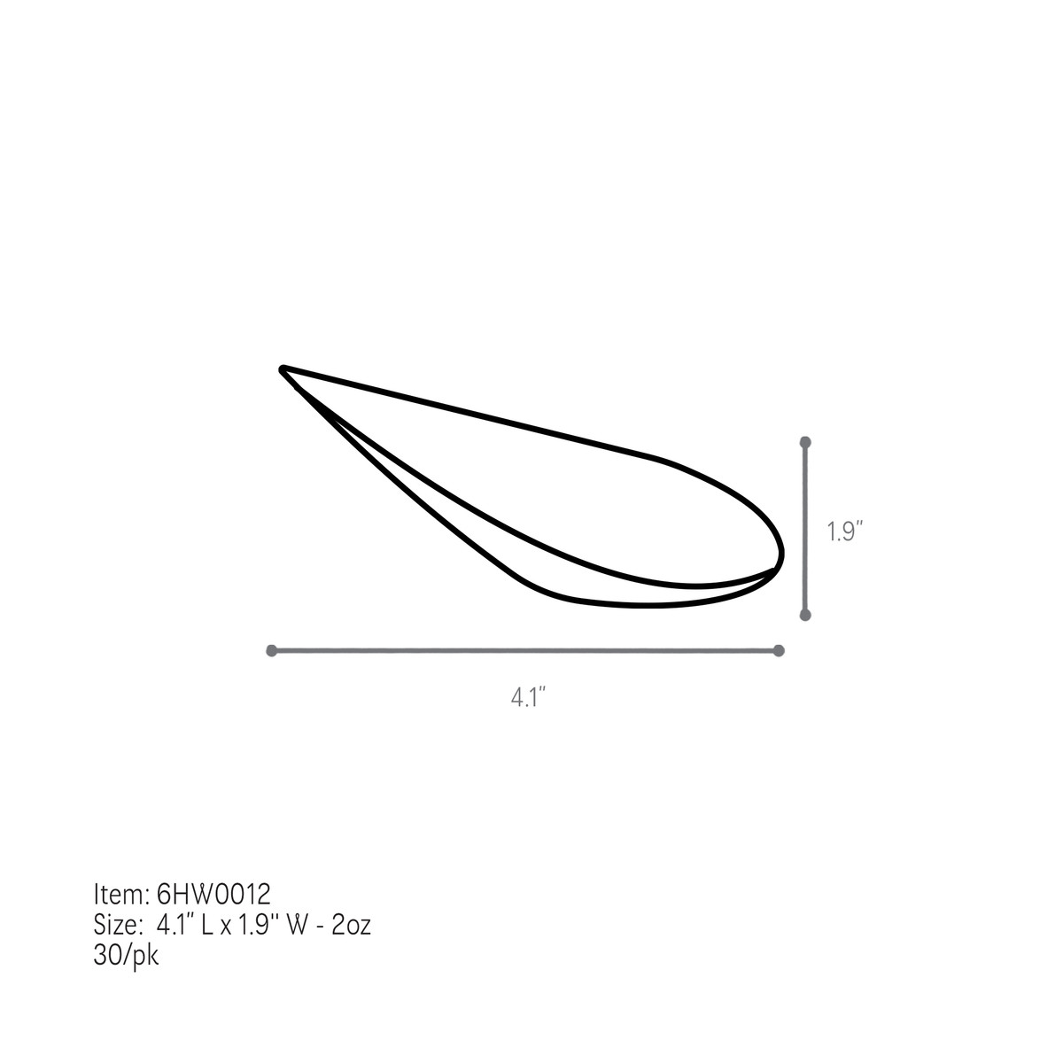 Image of Natural Biodegradable Mini Serving Dish