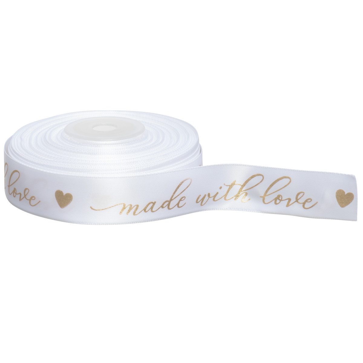 White -  7/8in x 25yd