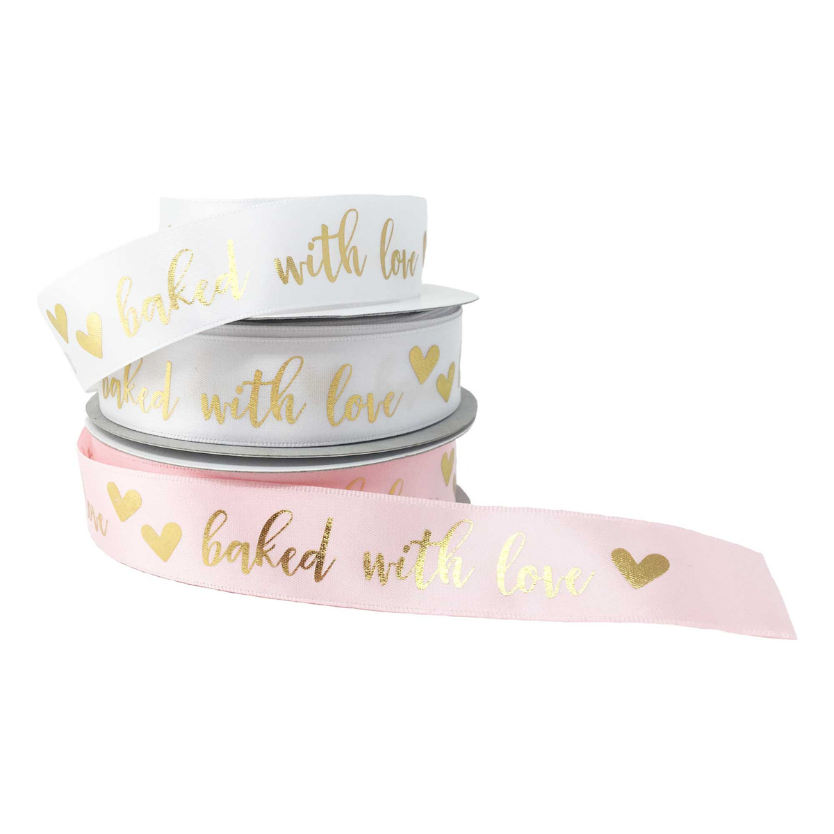 Image of Baked with Love Ribbon Image of Baked with Love Ribbon
