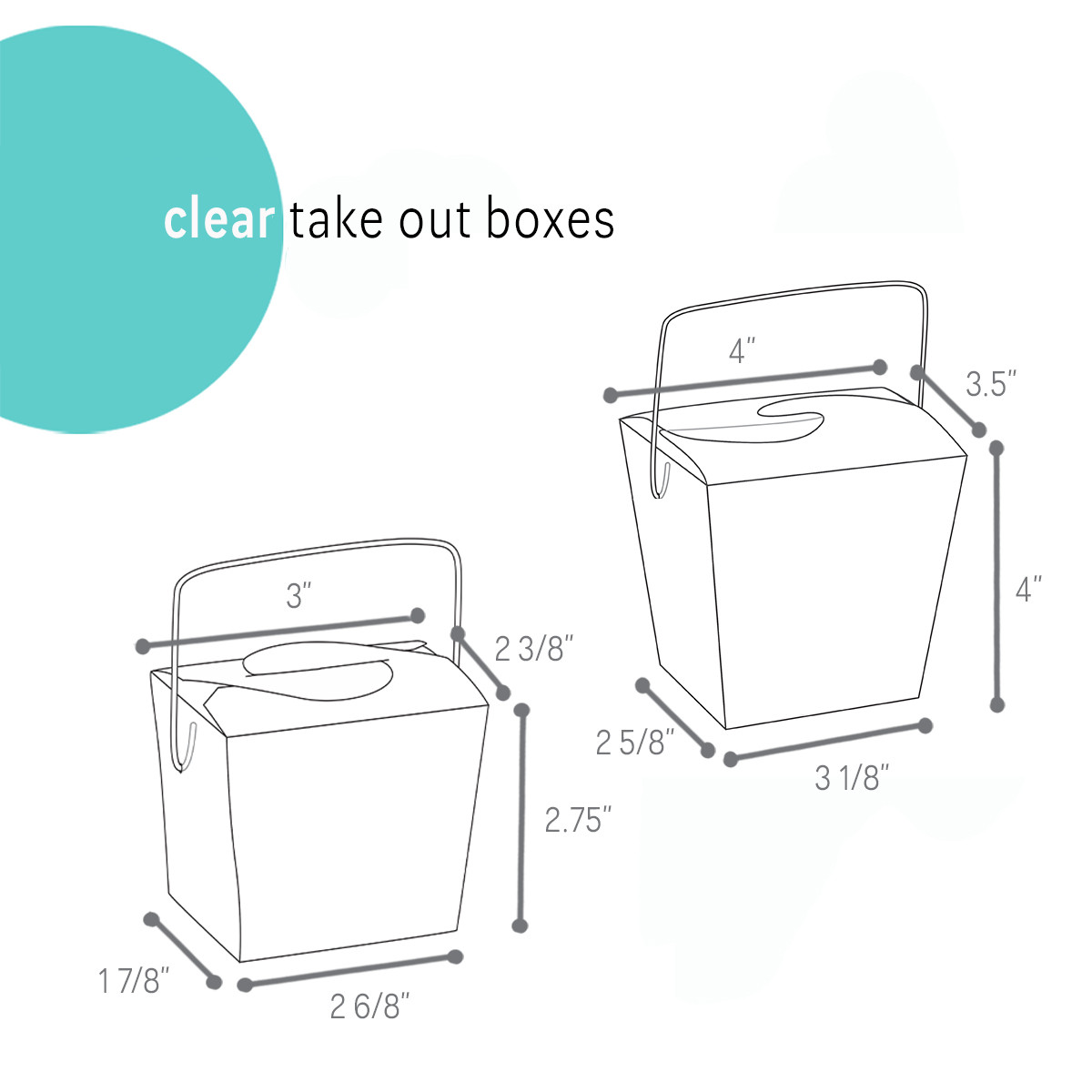 Image of Clear Takeout Boxes