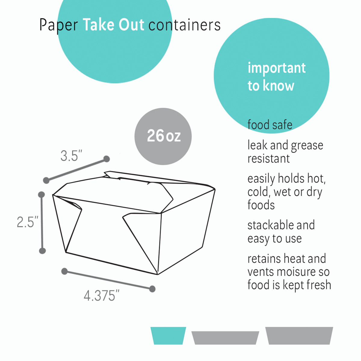 4-3/8 x 3.5 x 2.5in.