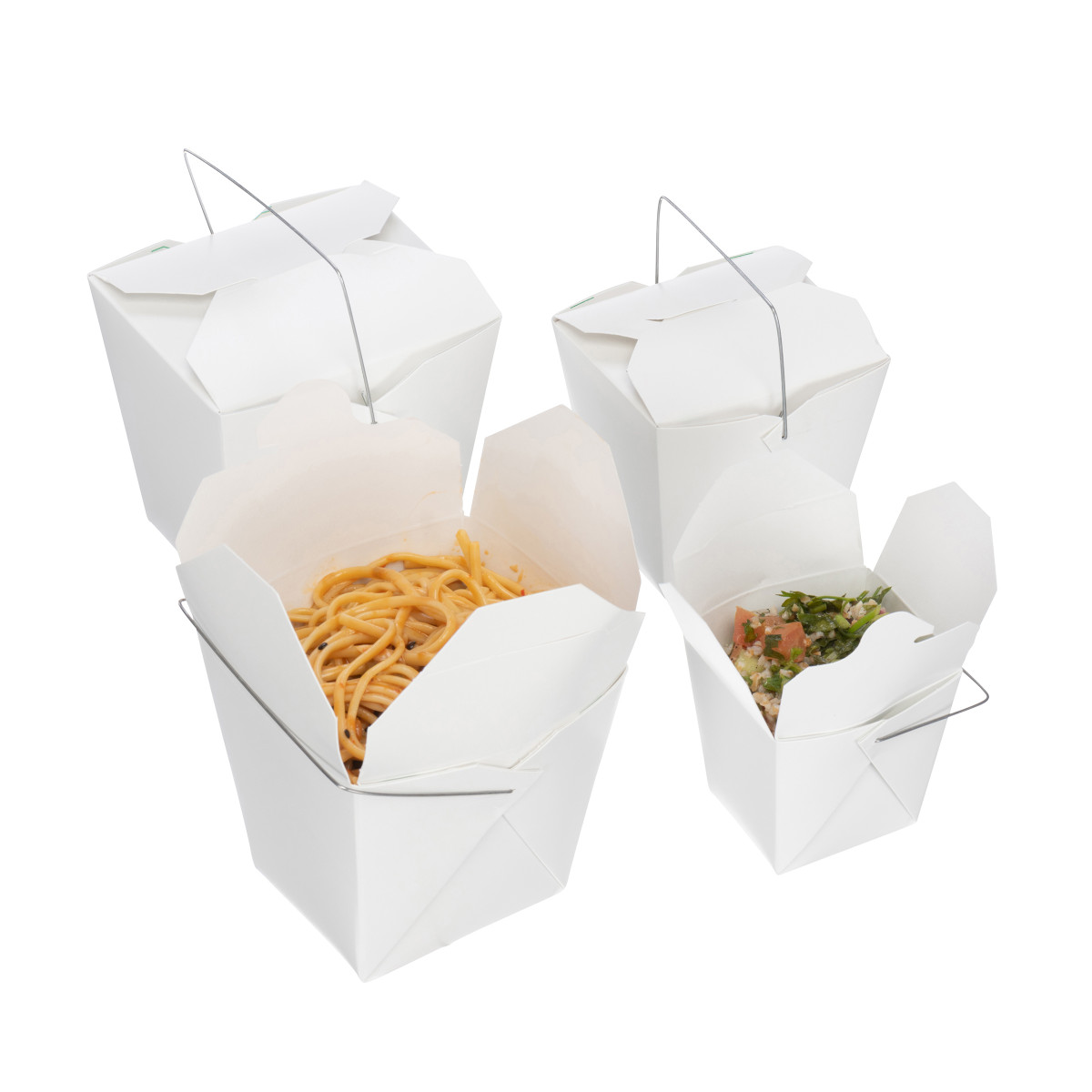 Image of White Takeout Boxes Image of White Takeout Boxes