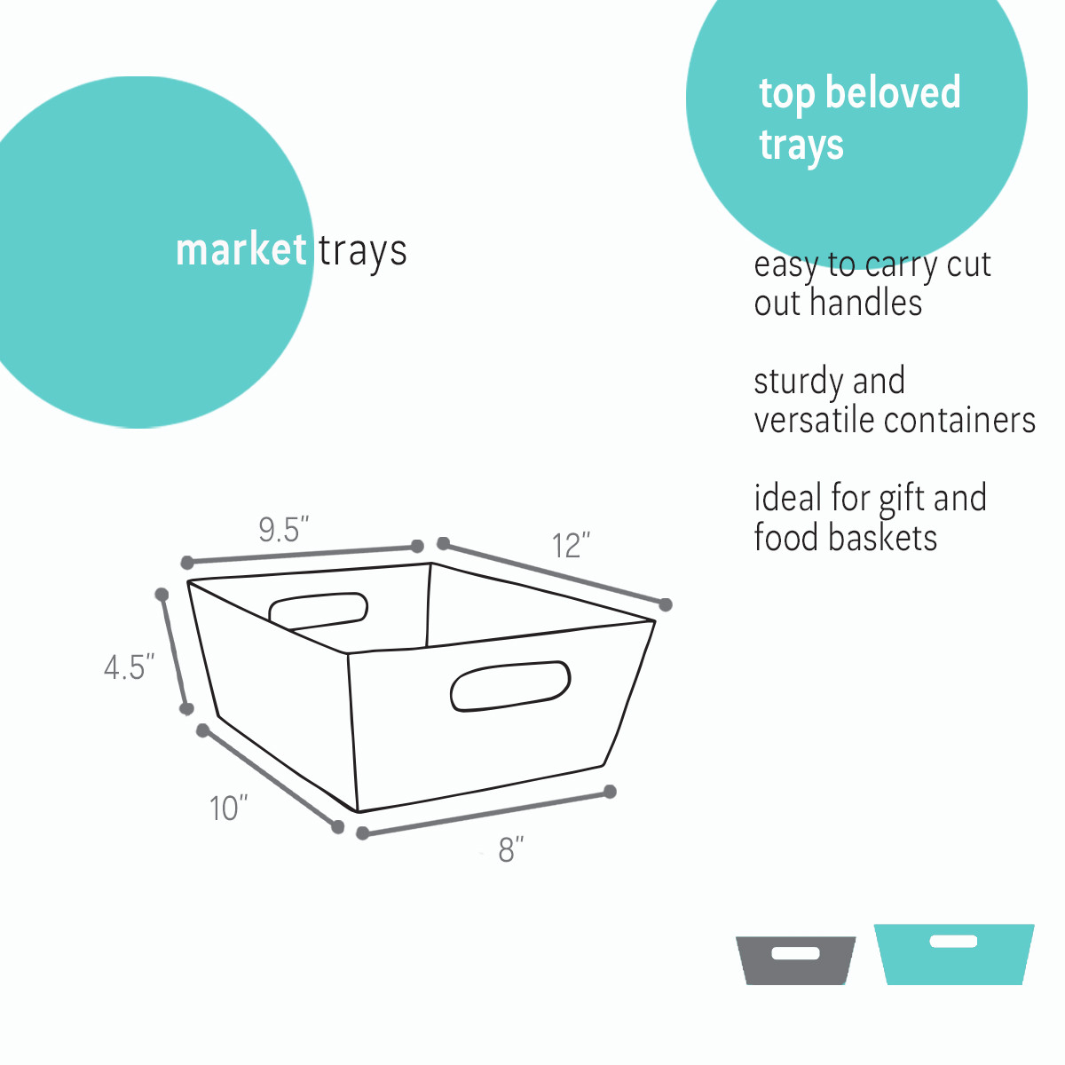 Large - 12 x 9.5 x 4.5in.