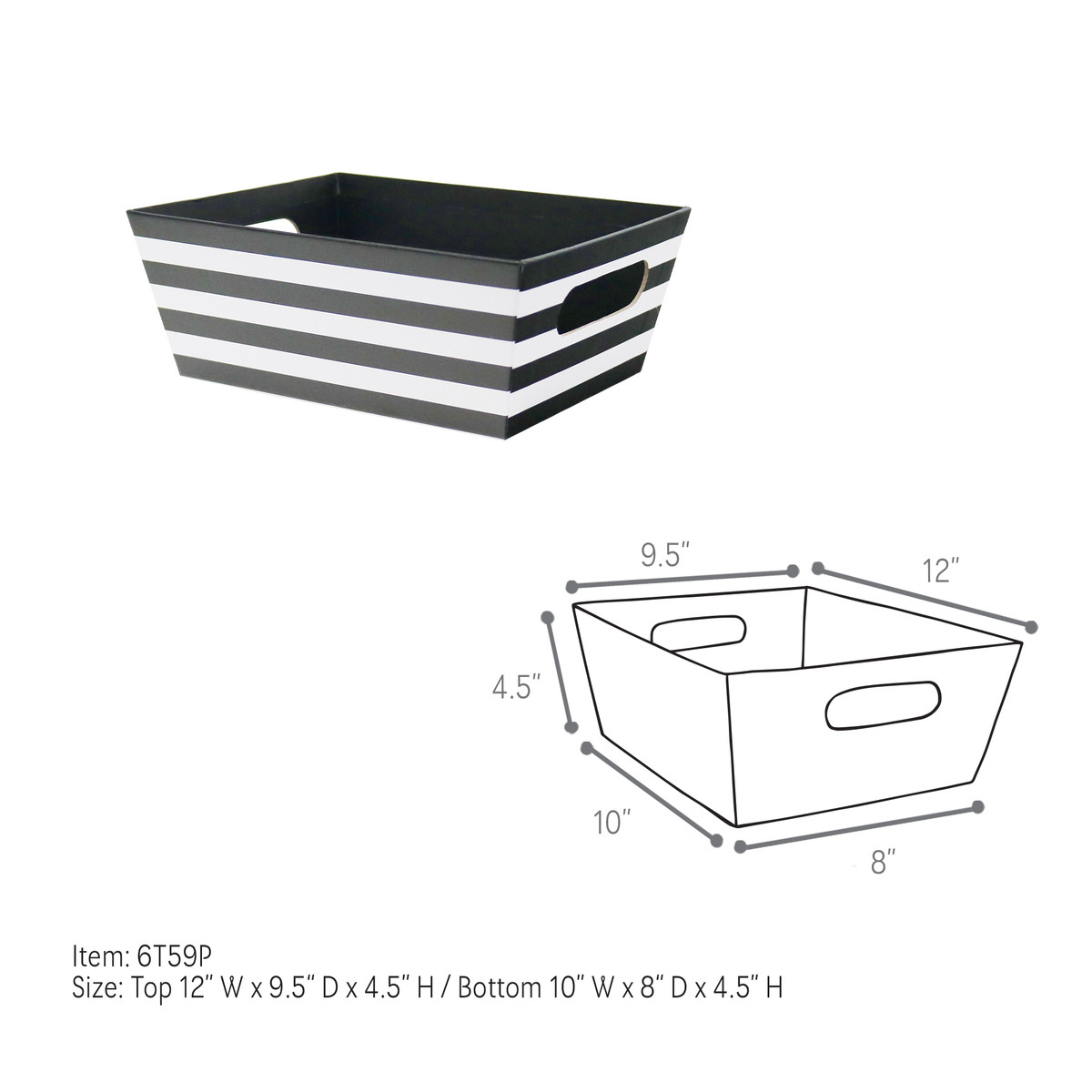 Large - 12 x 9.5 x 4.5in.