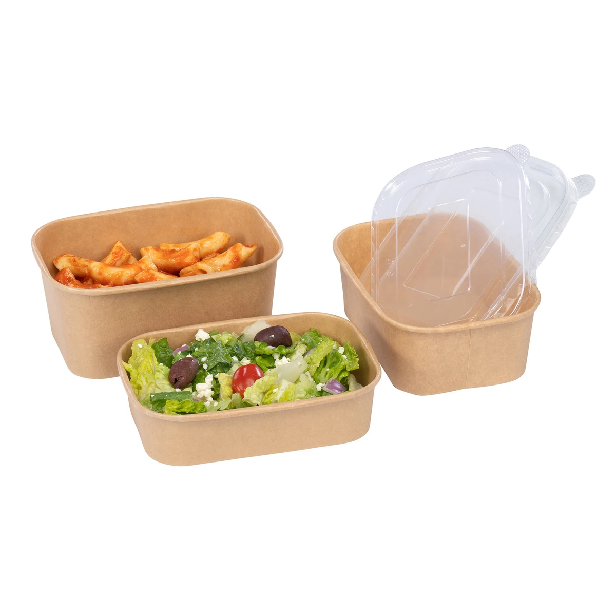 Image of Kraft Rigid Take Out Containers