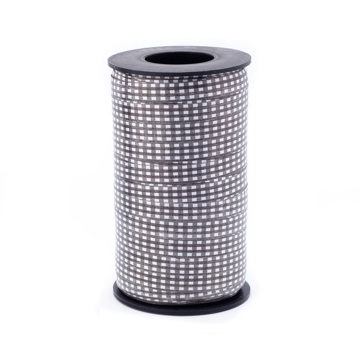 Gingham Black - 3/8in x 250yd