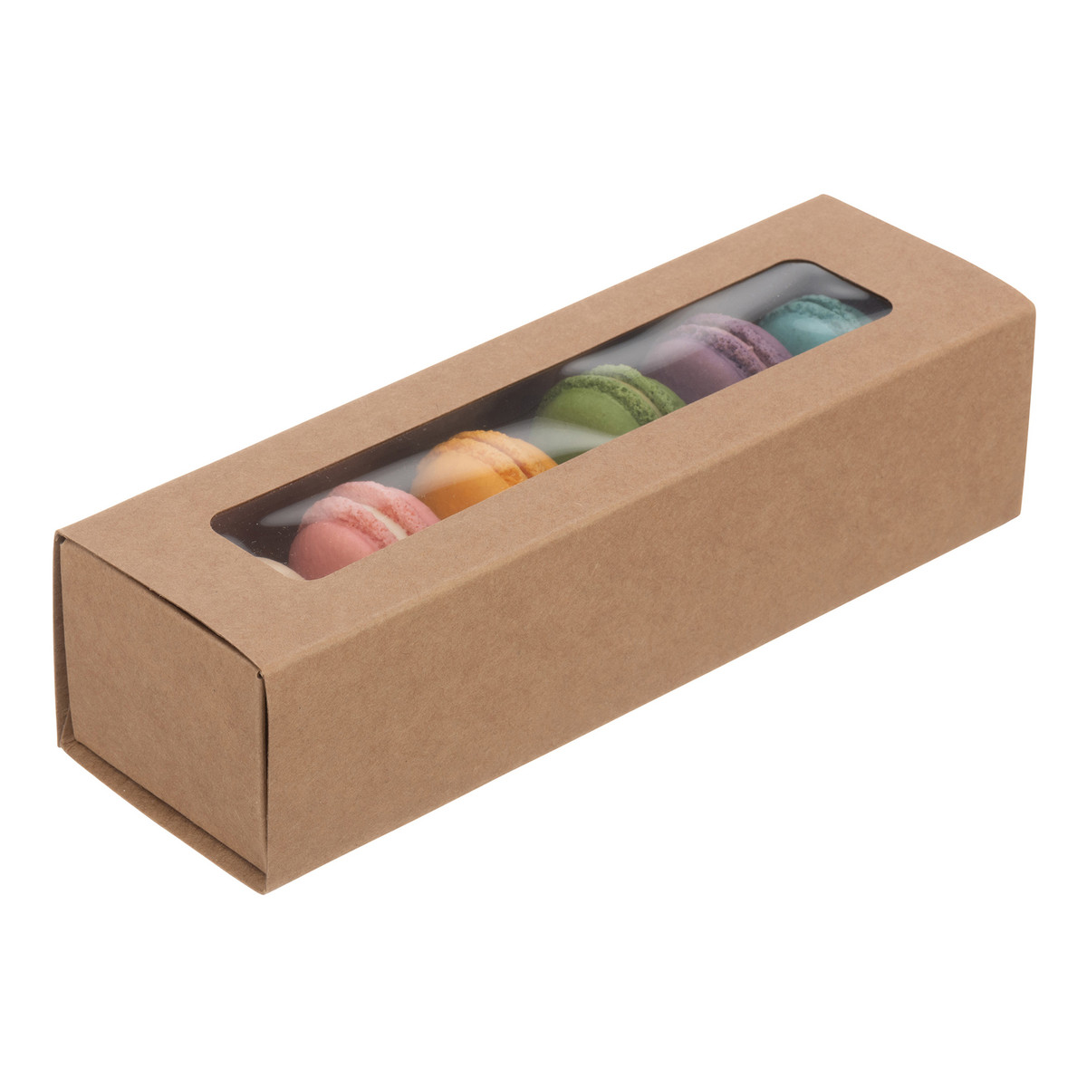 8.25 x 2.5 x 2in - Fits 6 macarons