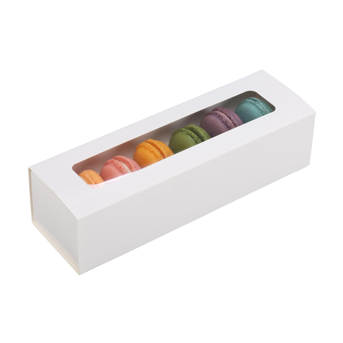 8.25 x 2.5 x 2in - Fits 6 macarons