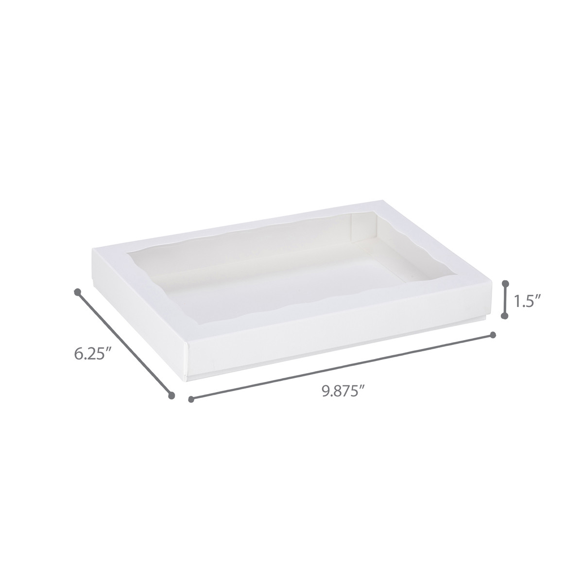 9.875 x 6.25 x 1.5in.