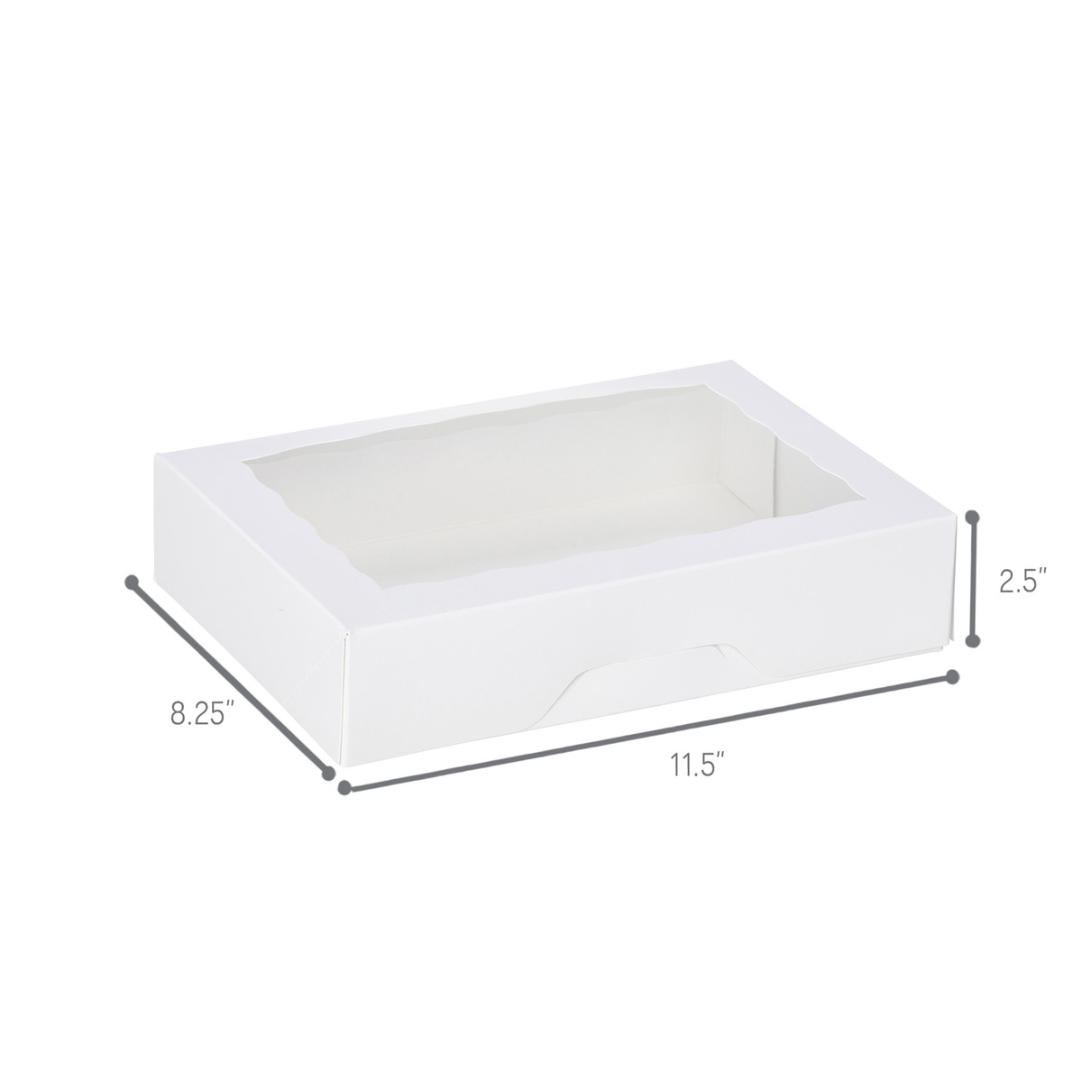 11.5 x 8.25 x 2.5in.