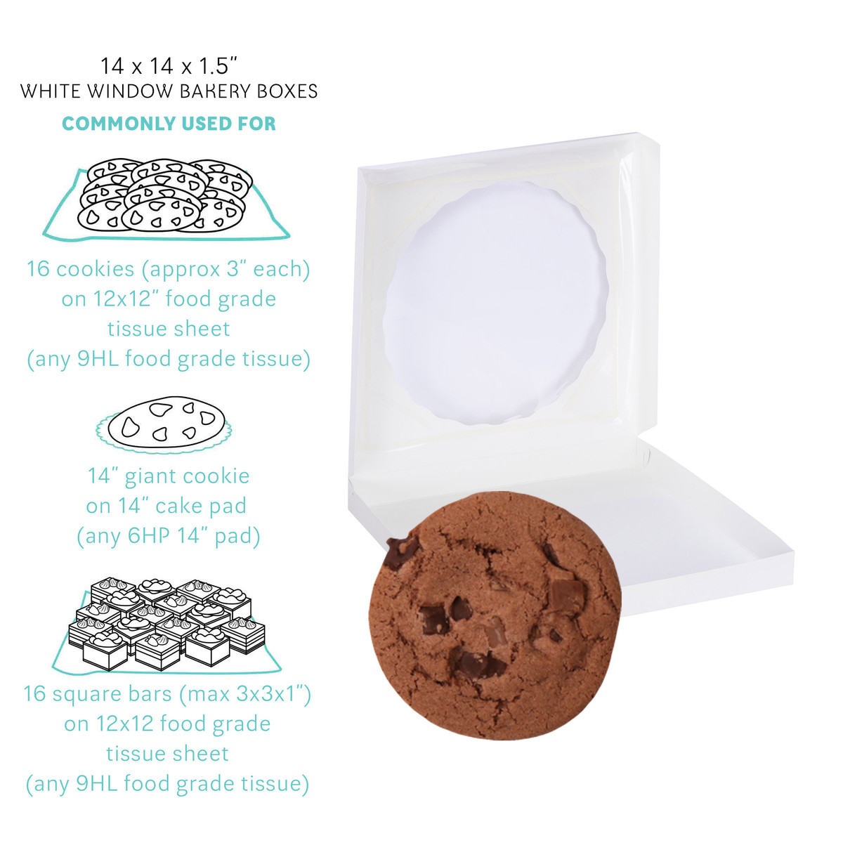 14.25 x 14.25 x 1.5in.