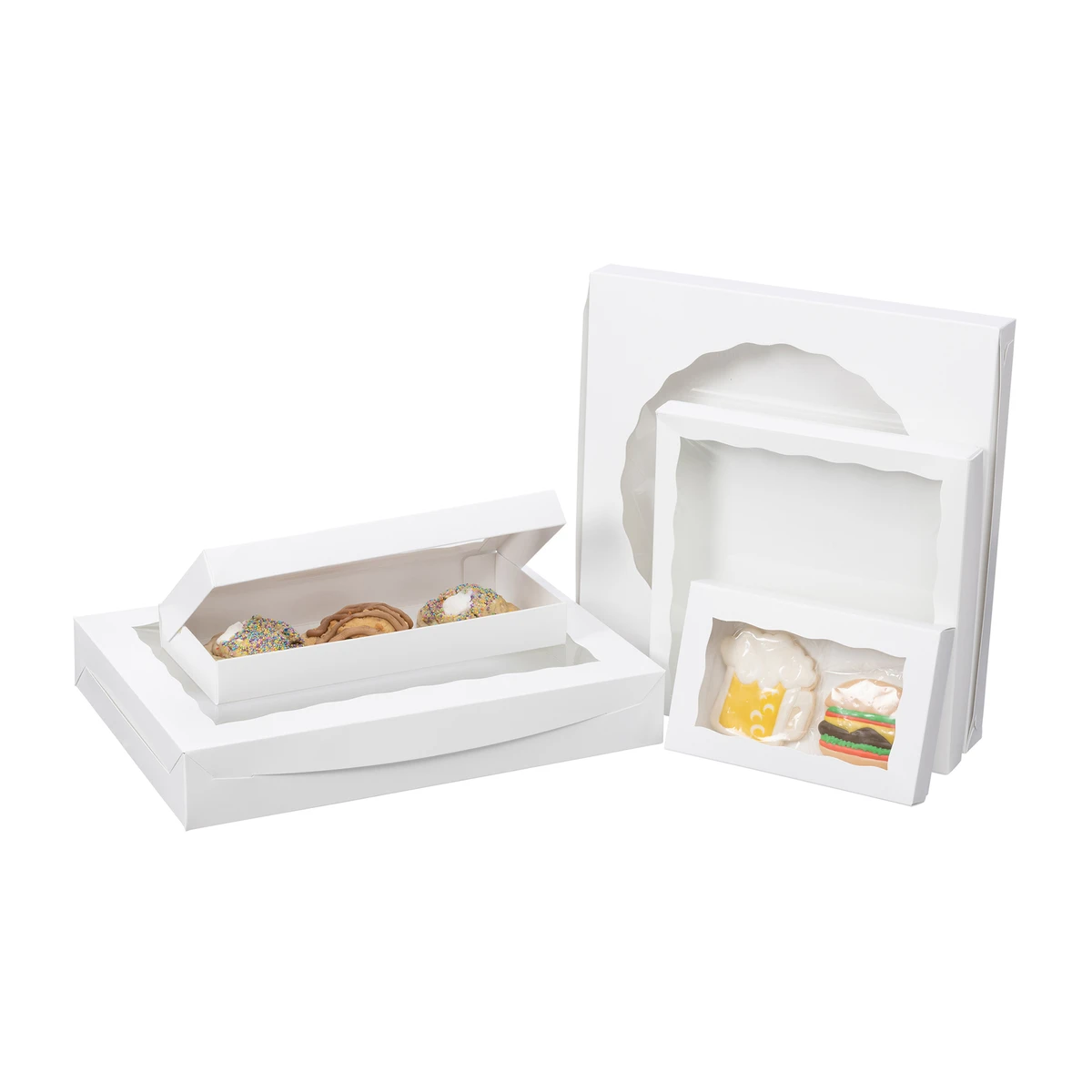 Image de Boîtes à biscuits pour fenêtre blanche