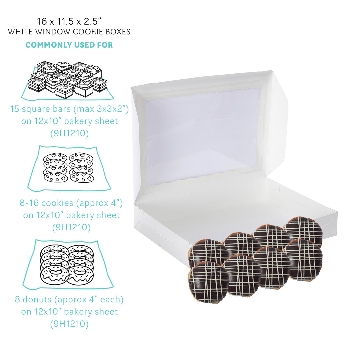 16 x 11.5 x 2.5in. - 1pc