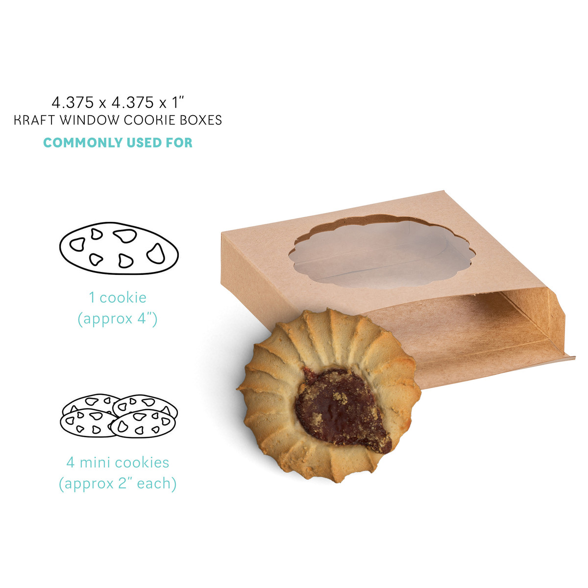 4-3/8 x 4-3/8 x 1in.