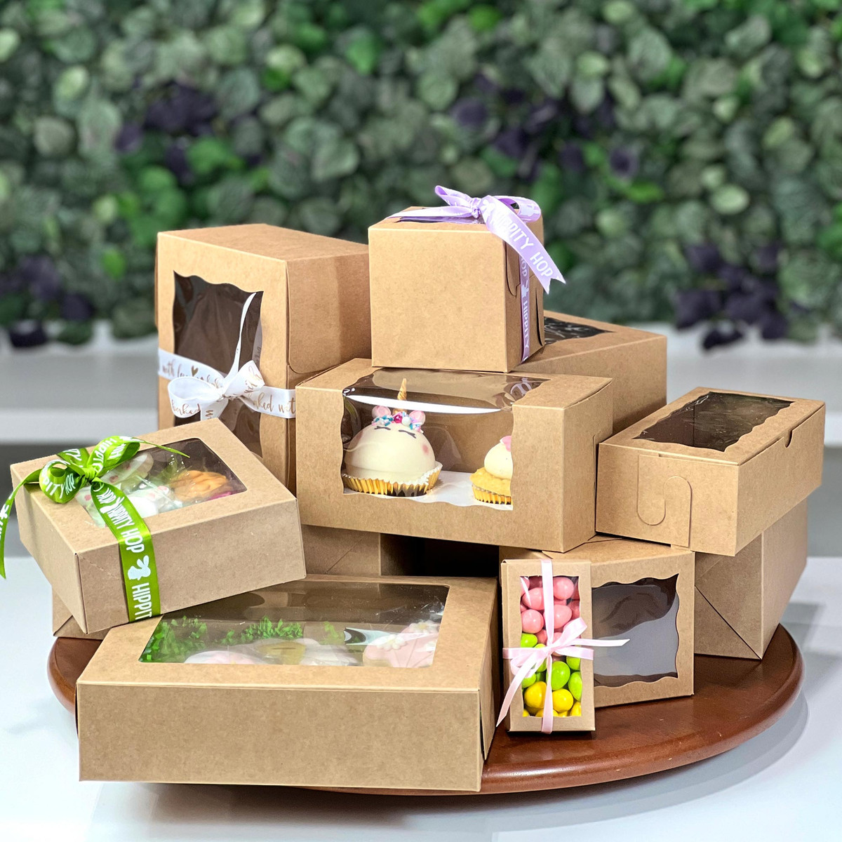 Image of Kraft Window Bakery Boxes