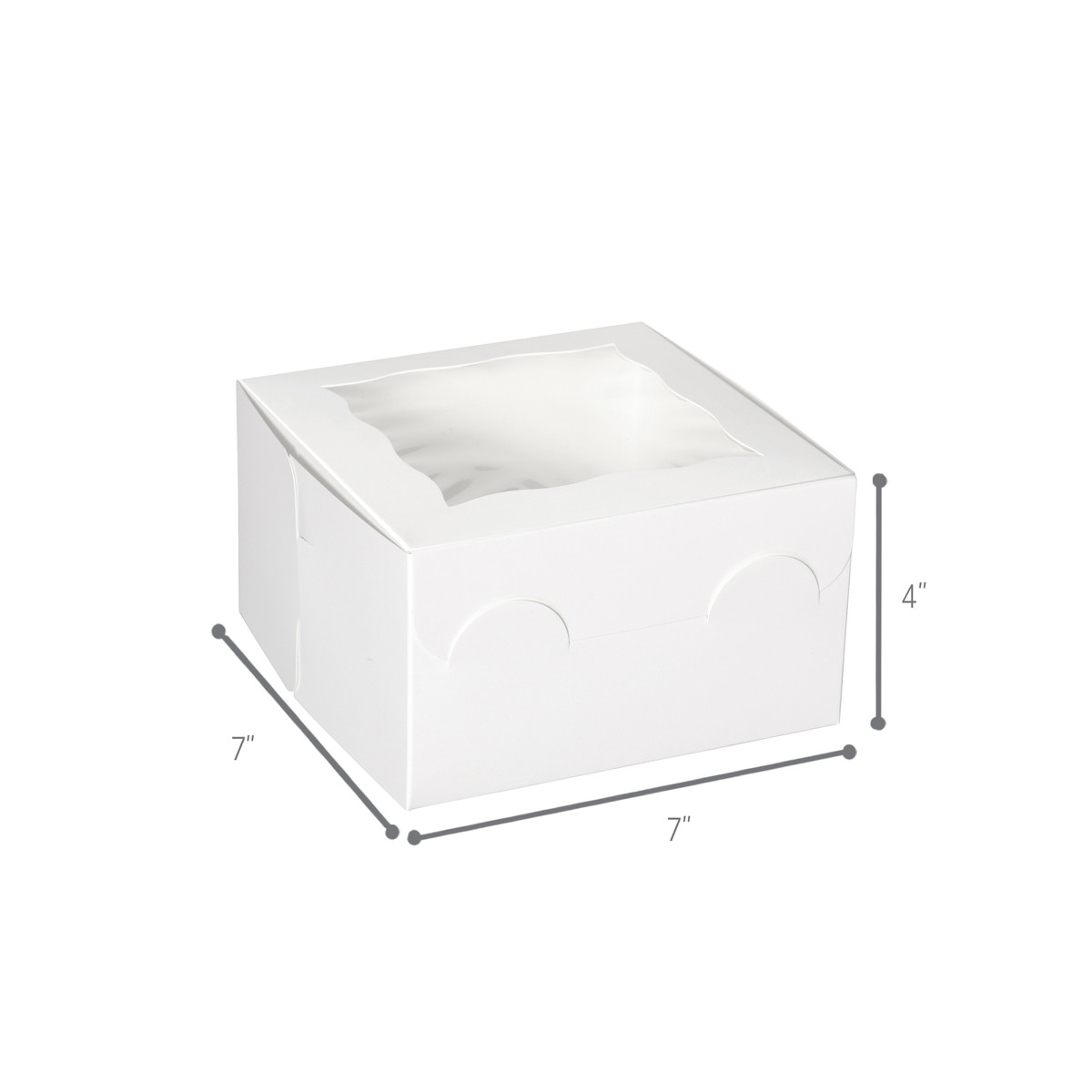 7 x 7 x 4in.