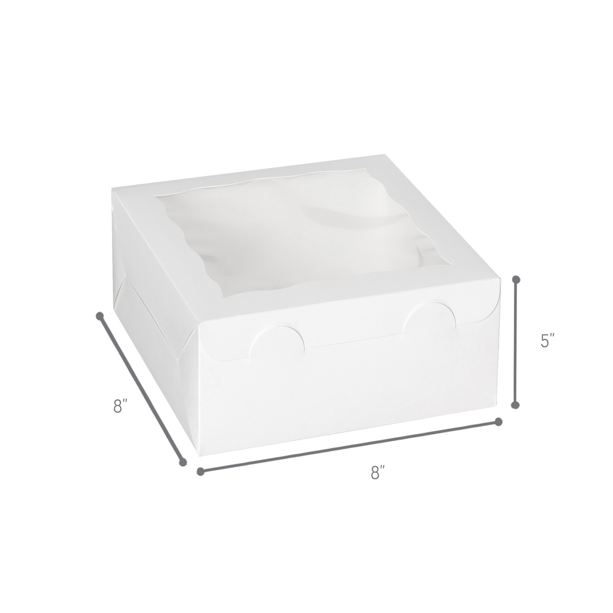 8 x 8 x 5in.