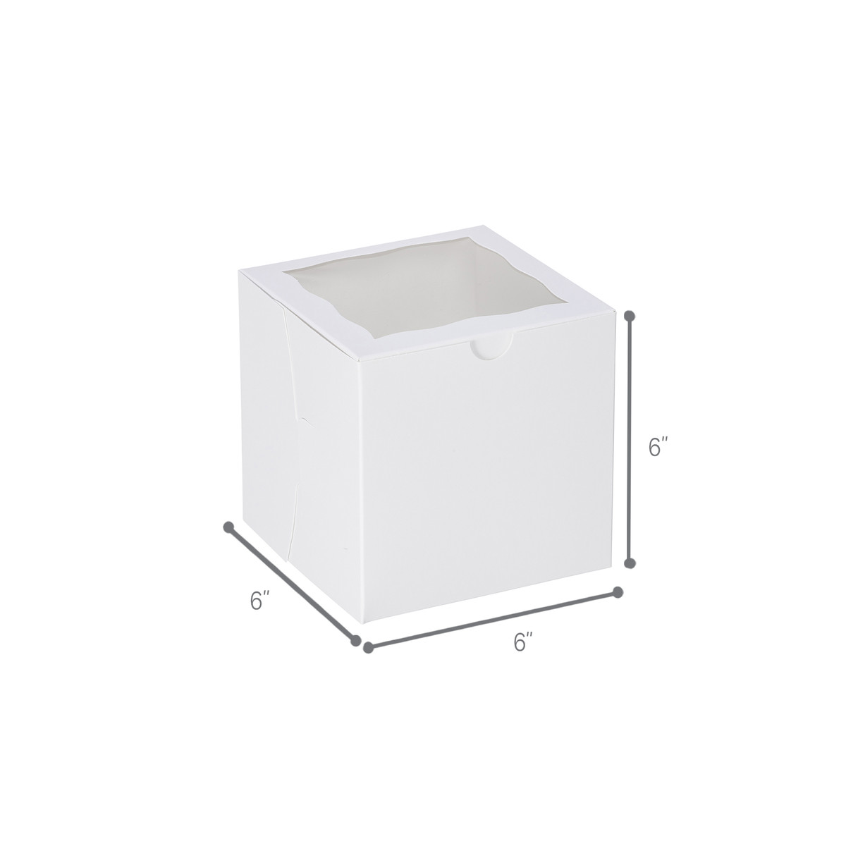 6 x 6 x 6in.