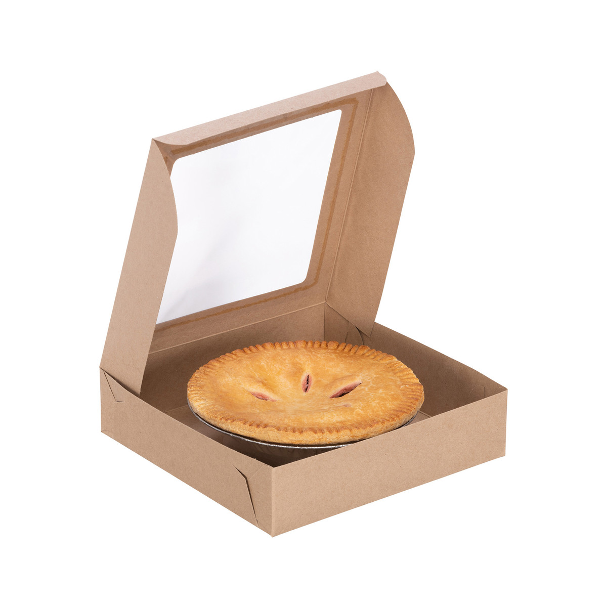 Image of Kraft Window Pie Boxes
