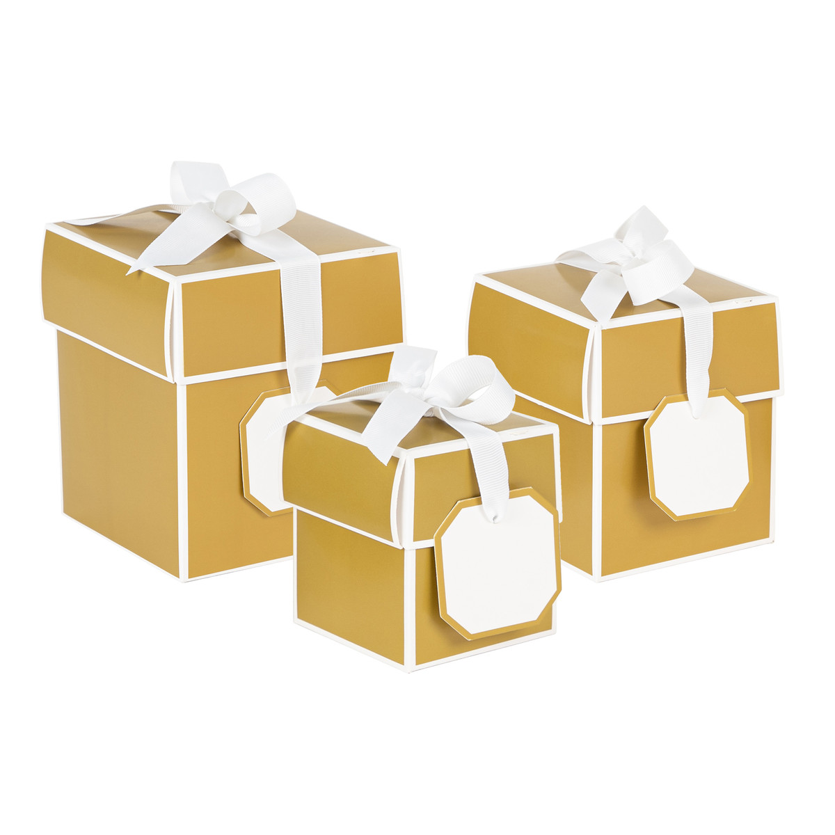 Image of Gold Flip Top Gift Boxes
