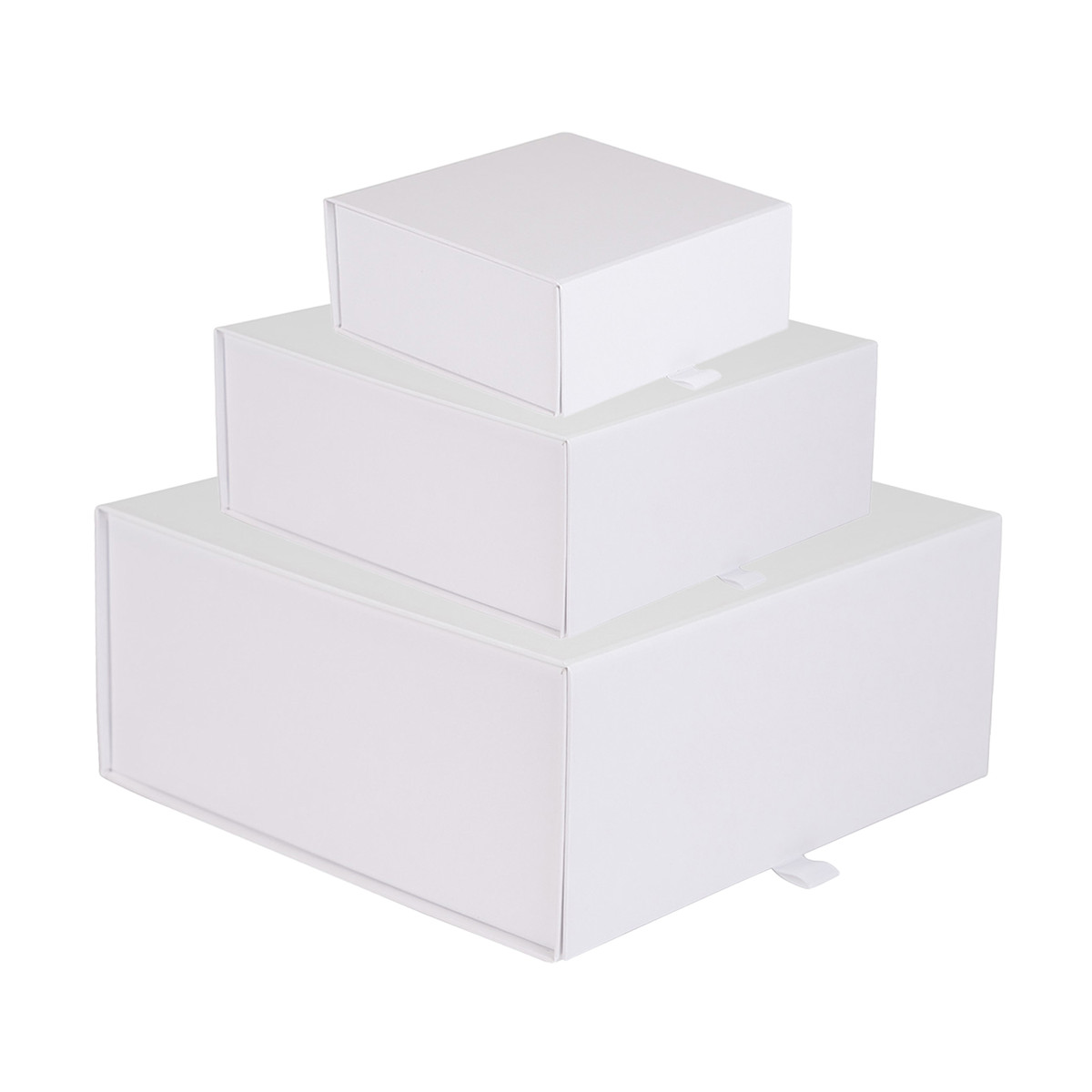 Image of White Square Magnetic Boxes Image of White Square Magnetic Boxes